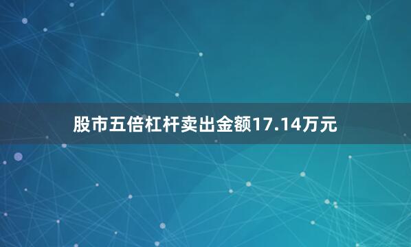 股市五倍杠杆卖出金额17.14万元